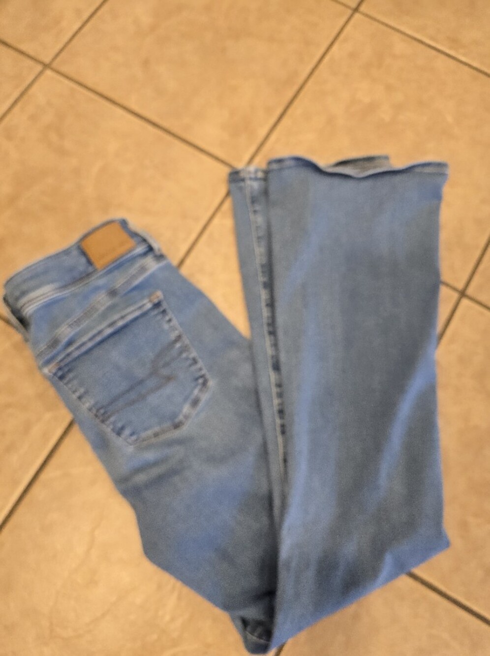 American Eagle Womens Wide Leg Stretch Jeans Size 10
